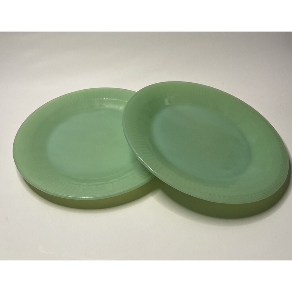 Fire King Jadeite Salad/Dessert Plate "2"